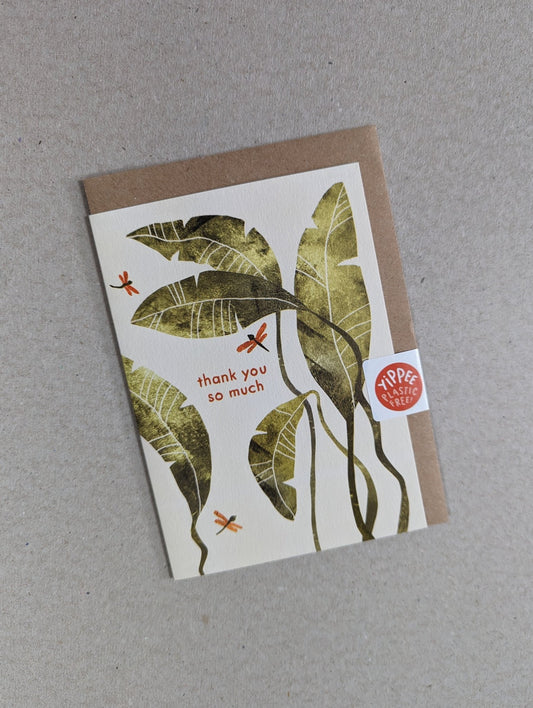Thank You Greetings Card - The Stationery Cupboard