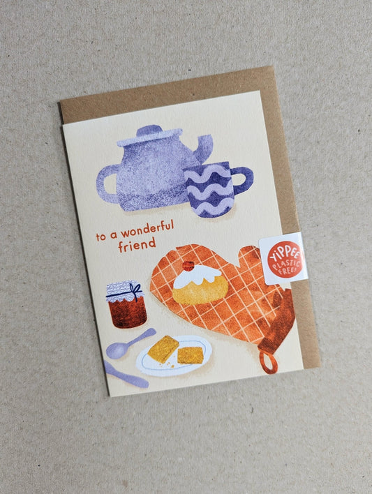 Wonderful Friend Greetings Card - The Stationery Cupboard
