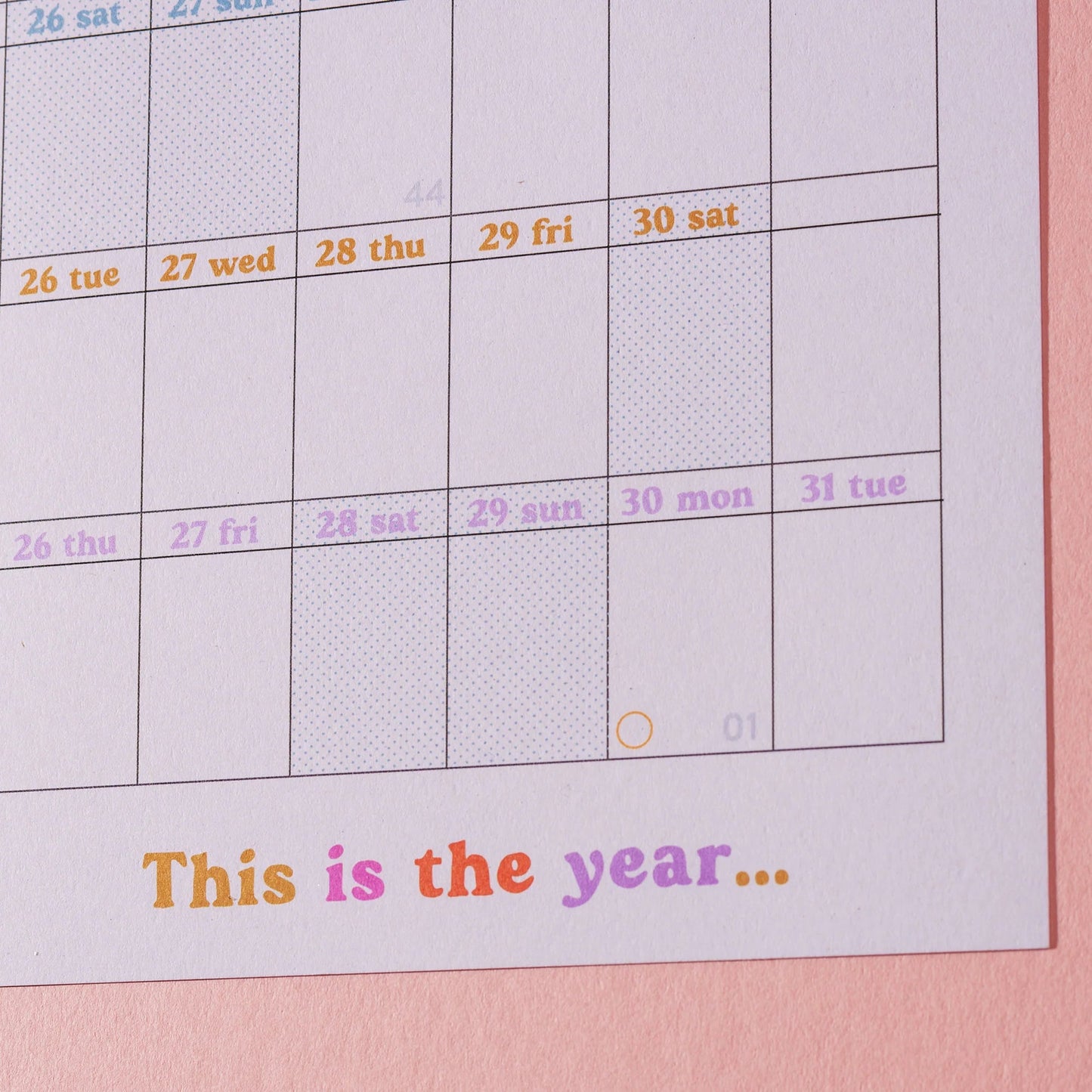 2024 Year Wall Planner - Landscape - The Stationery Cupboard