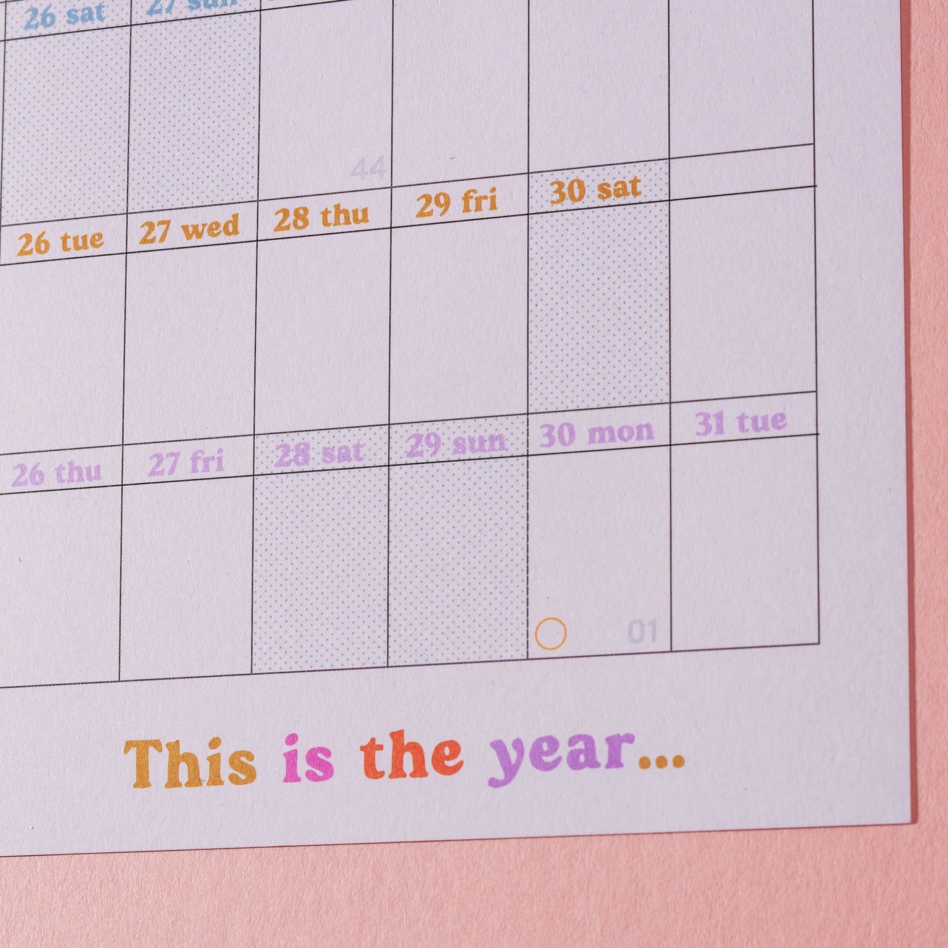 2024 Year Wall Planner - Landscape - The Stationery Cupboard