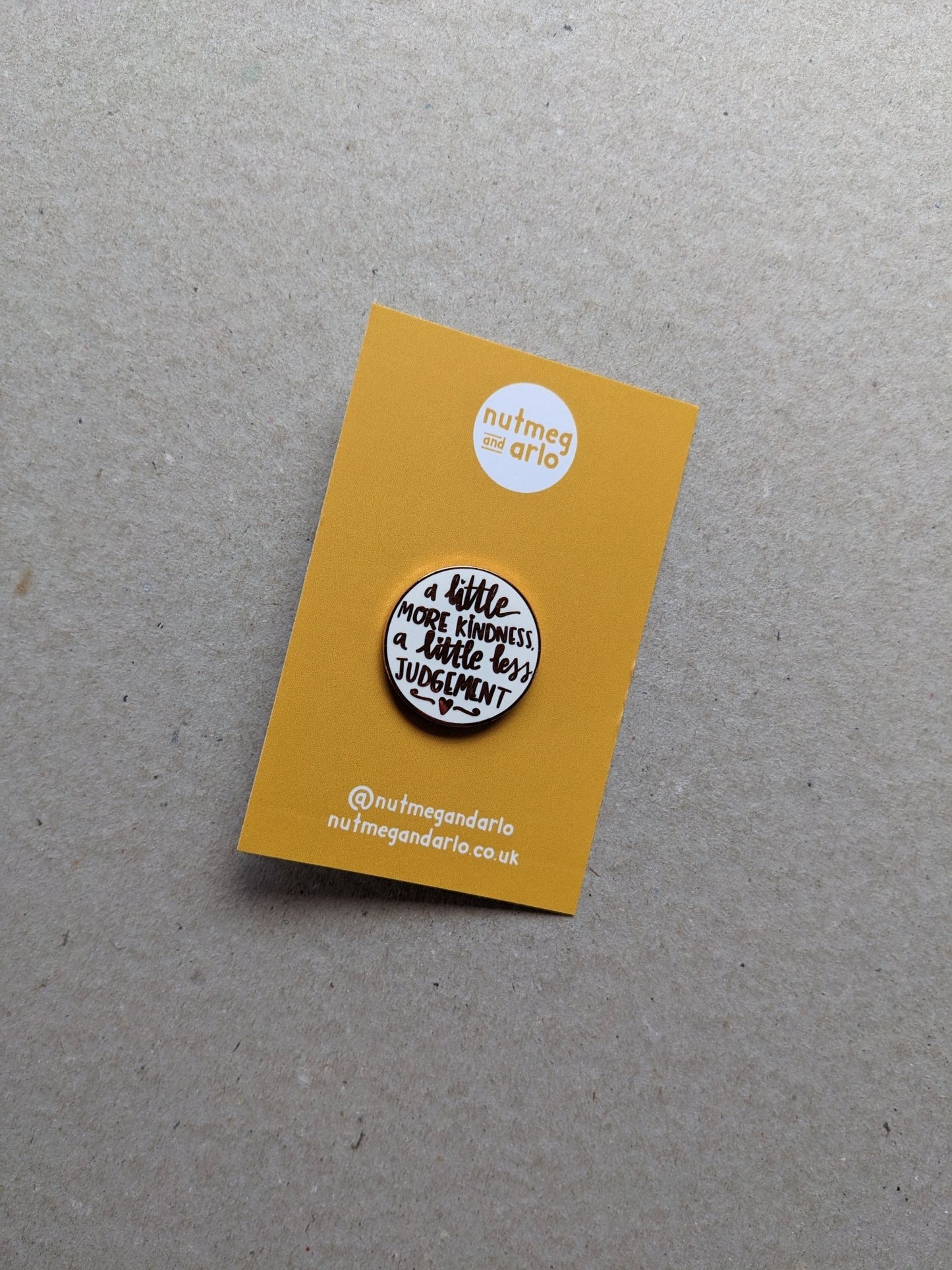 A Little More Kindness Pin badge - The Stationery Cupboard