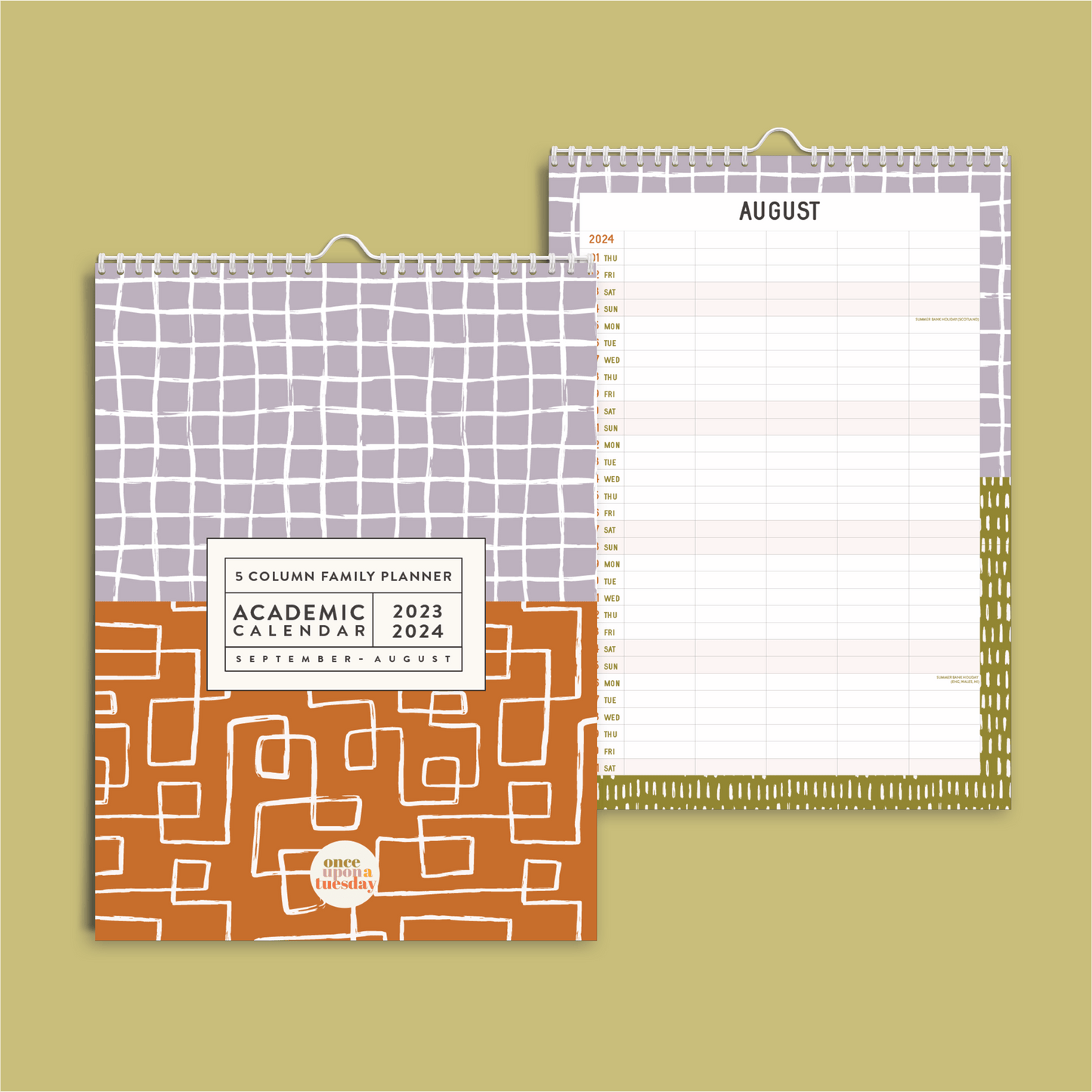 A3 Academic Year Family Planner Calendar 2023-2024 - The Stationery Cupboard
