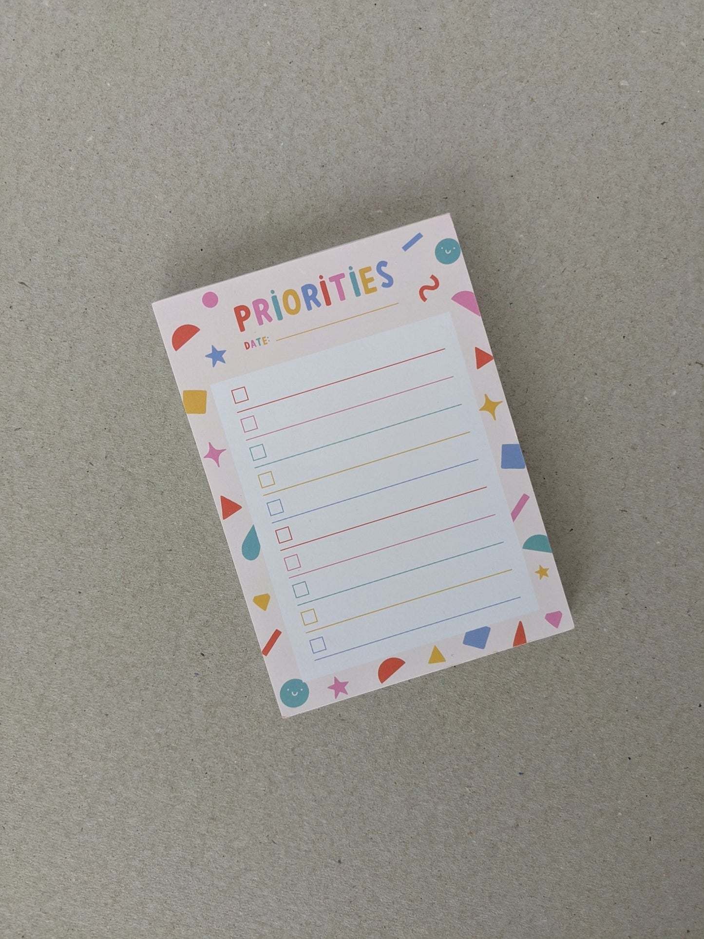 A6 To Do List Priorities Notepad - The Stationery Cupboard