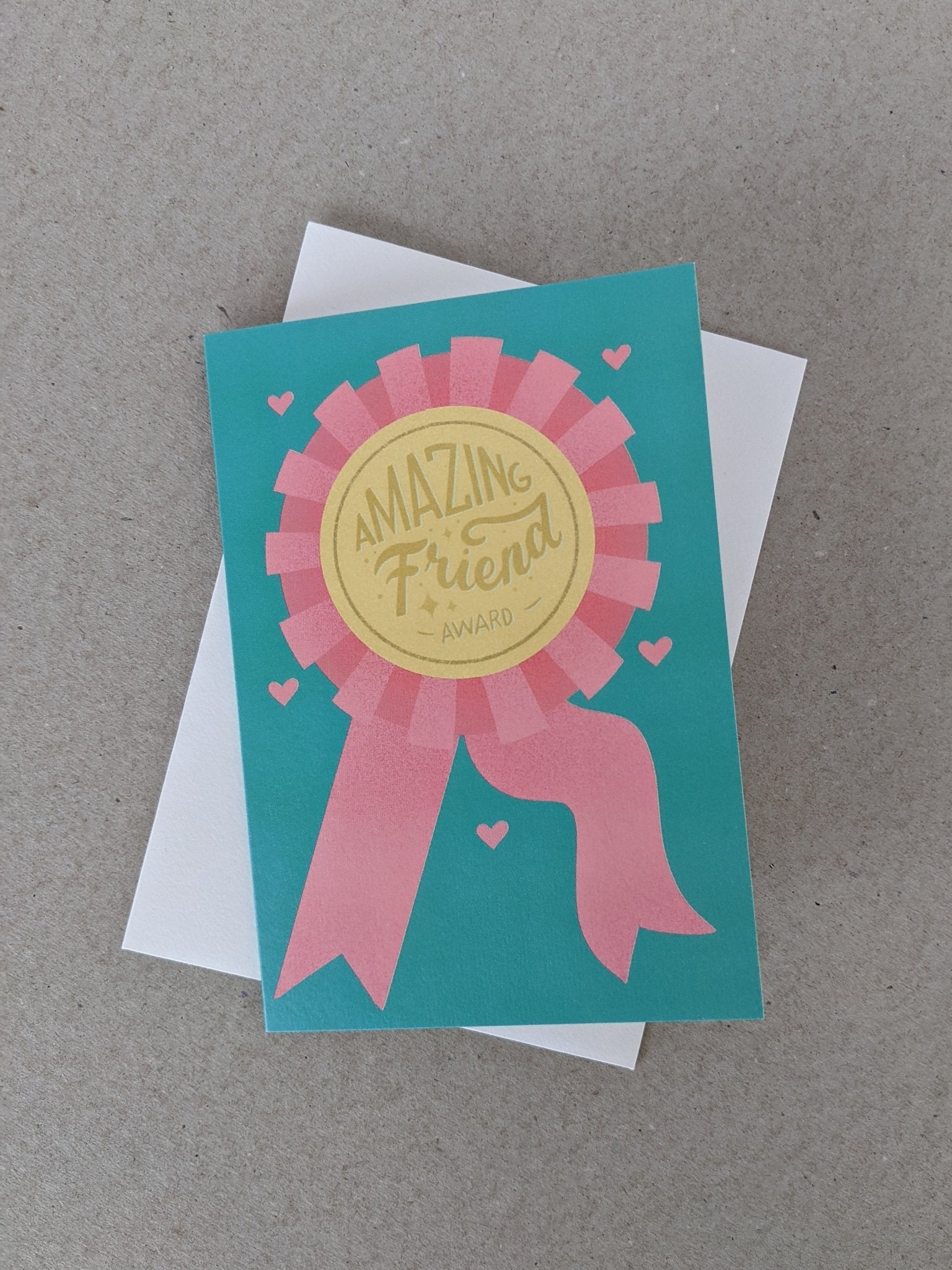 Amazing Friend Award Greeting Card - The Stationery Cupboard