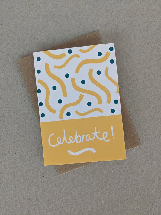Celebrate Greetings Card - The Stationery Cupboard