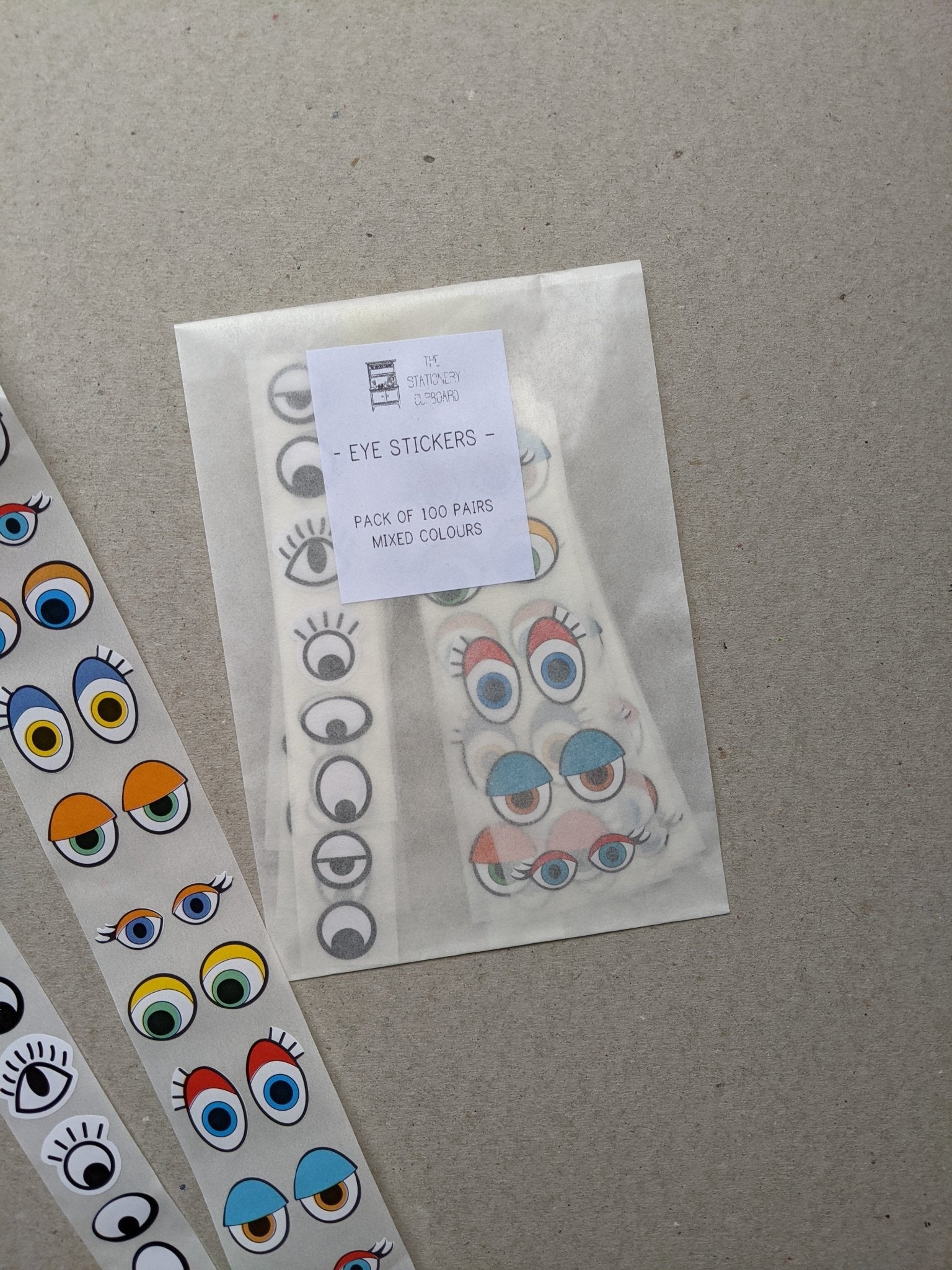 Eye sticker pack - The Stationery Cupboard