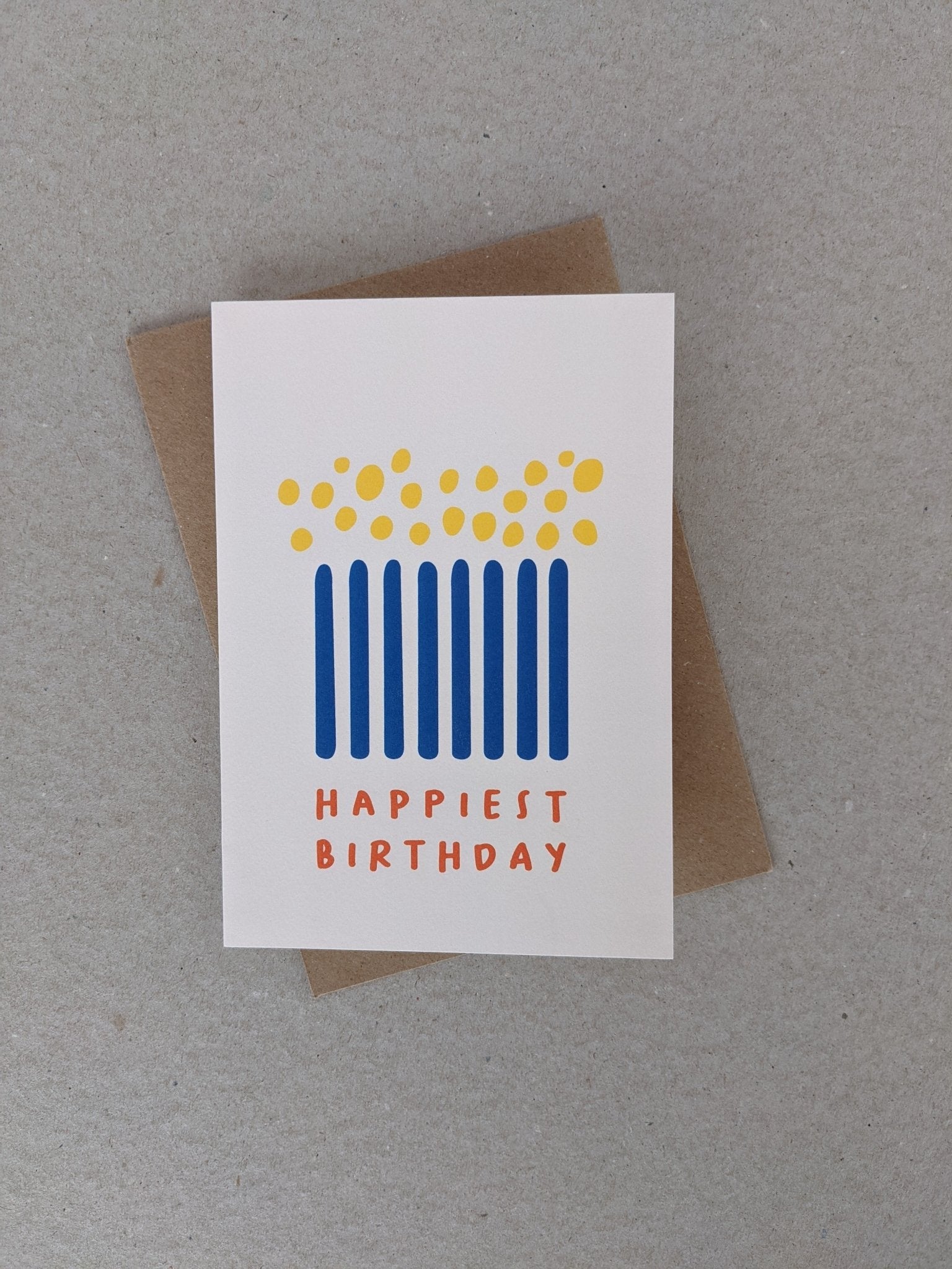 Happiest Birthday Greetings Card - The Stationery Cupboard