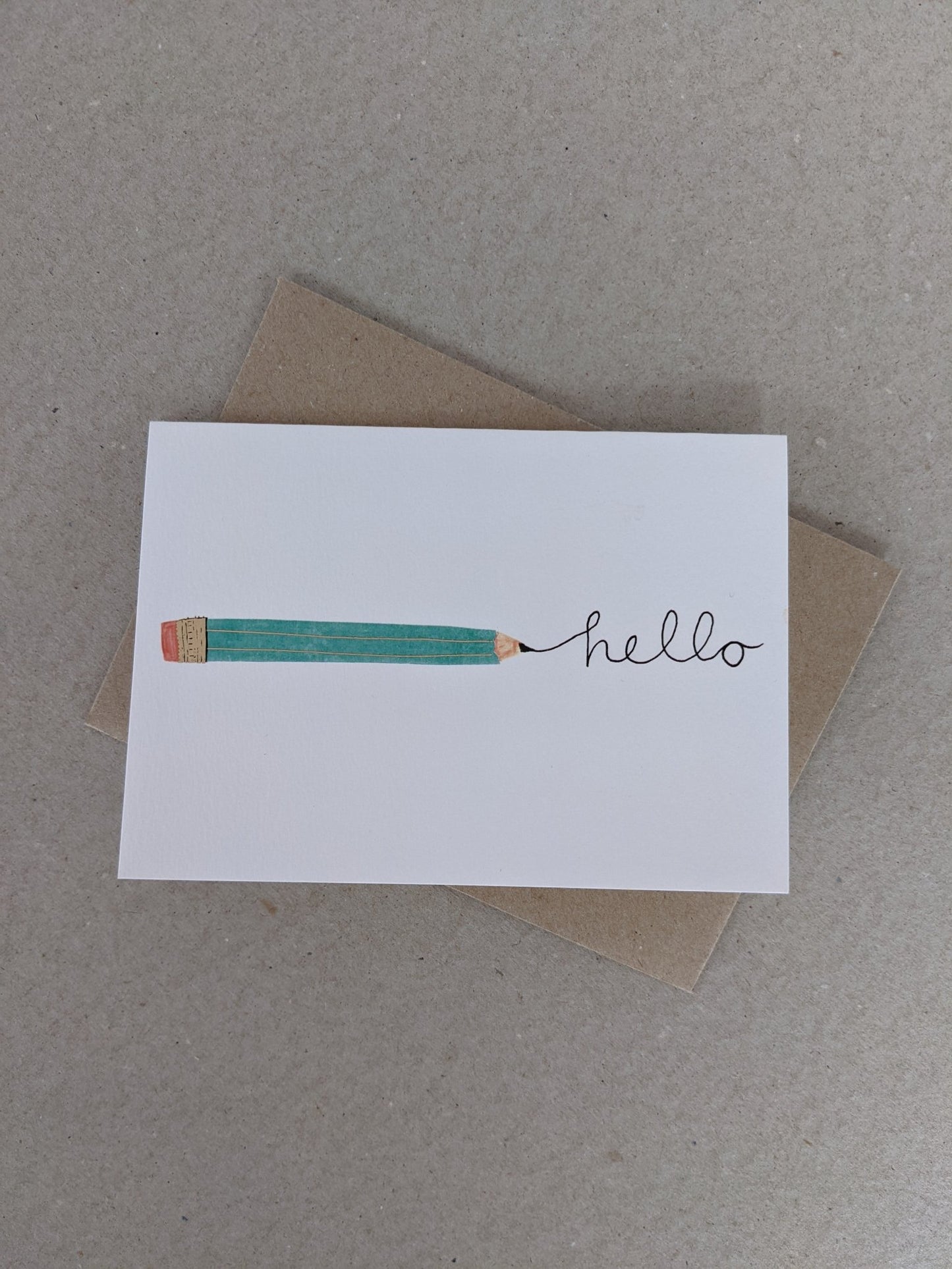 Hello Greetings Card - The Stationery Cupboard