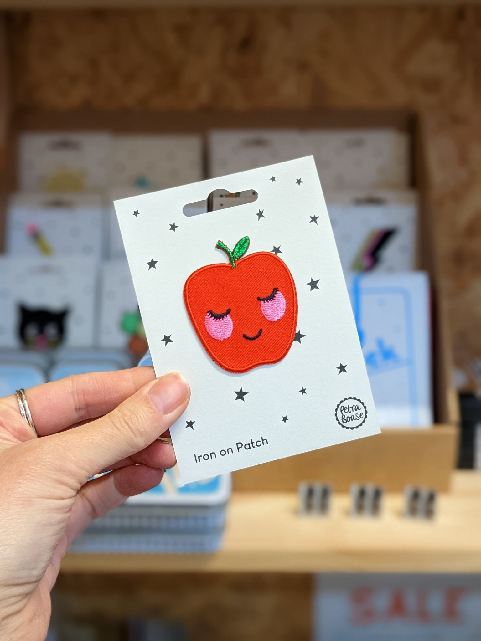 Iron on Patch - Apple - The Stationery Cupboard