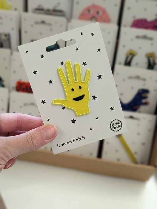 Iron on Patch - High Five - The Stationery Cupboard