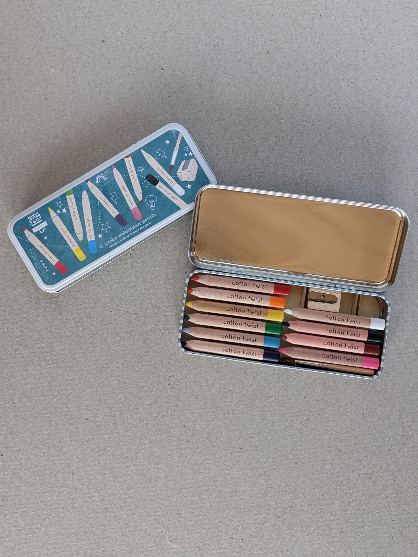Jumbo Watercolour Pencils Tin - The Stationery Cupboard
