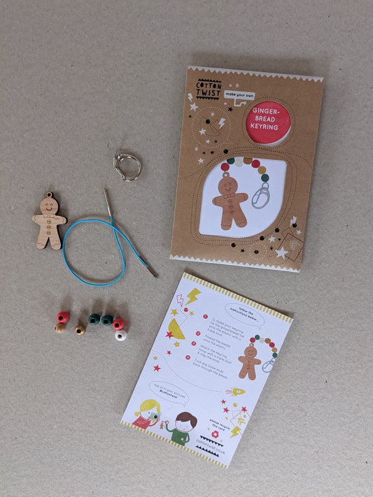 Make A Gingerbread Keyring Kit - The Stationery Cupboard