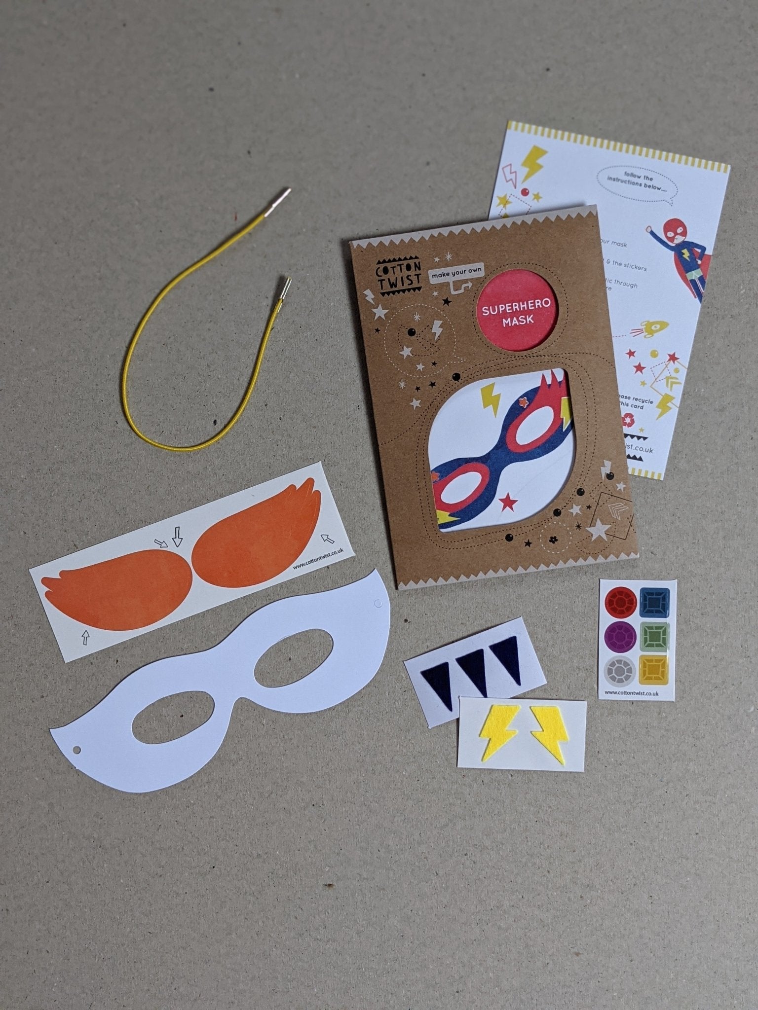 Make A Superhero Mask Kit - The Stationery Cupboard