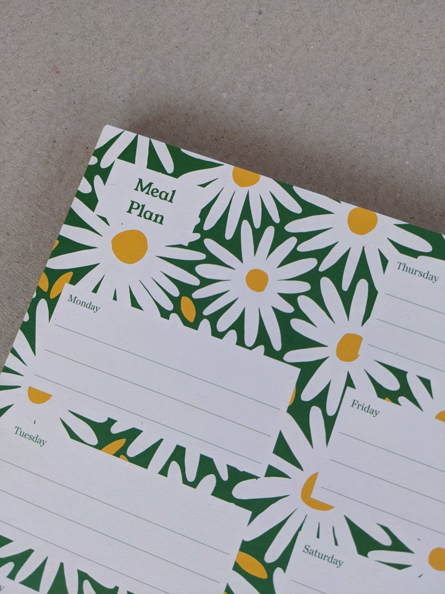 Meal planner, large A4 - The Stationery Cupboard