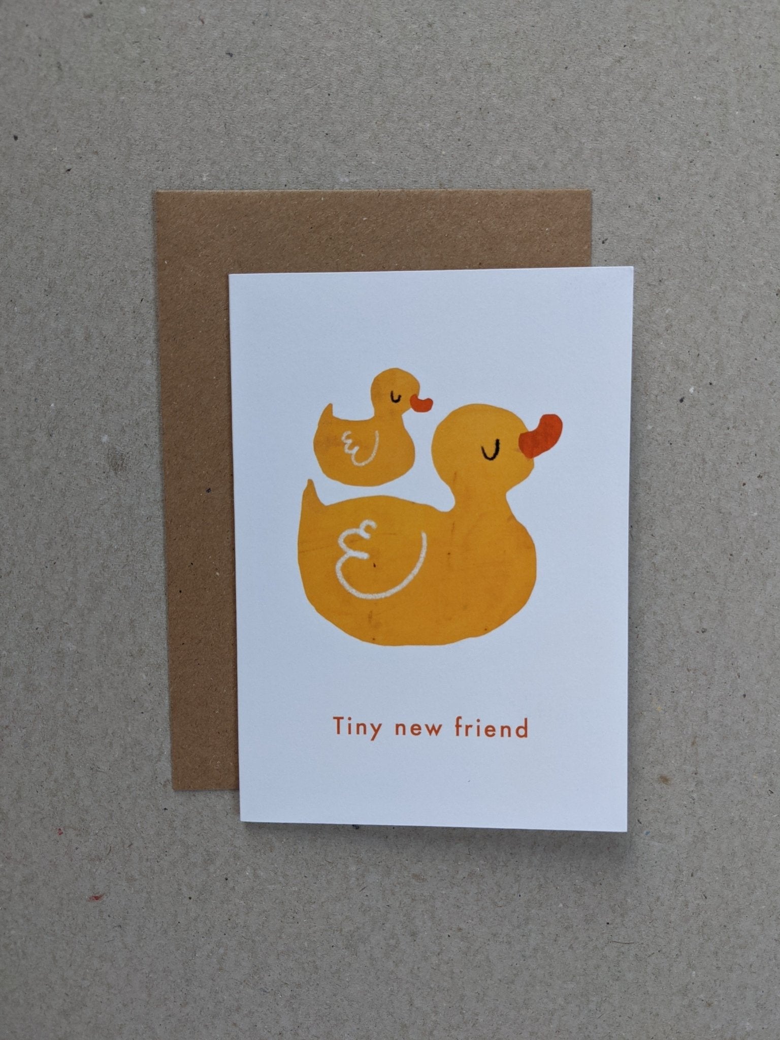 Tiny New Friend Greetings Card - The Stationery Cupboard