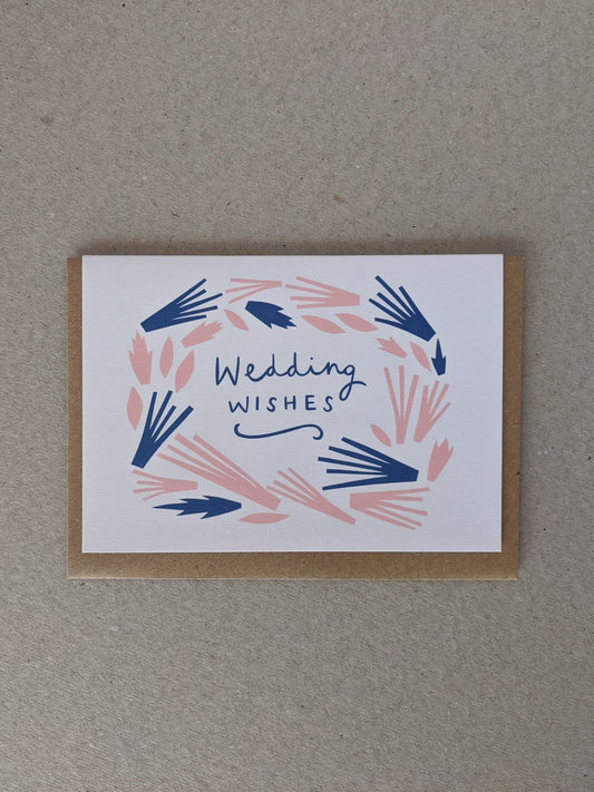 Wedding Wishes Greetings Card - The Stationery Cupboard