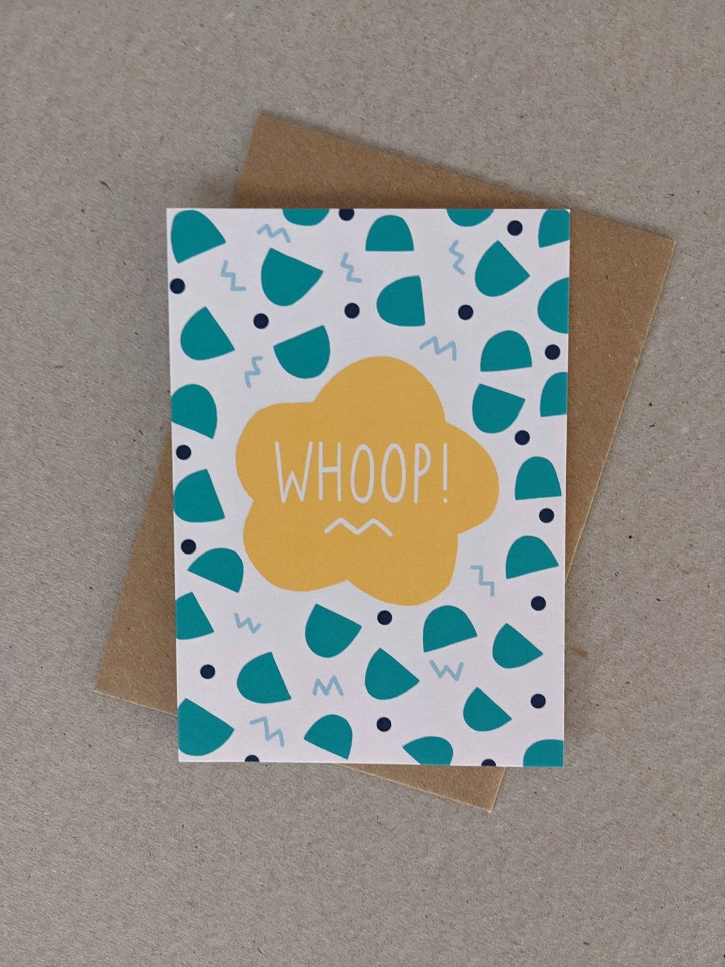 Whoop Celebration Greetings Card - The Stationery Cupboard