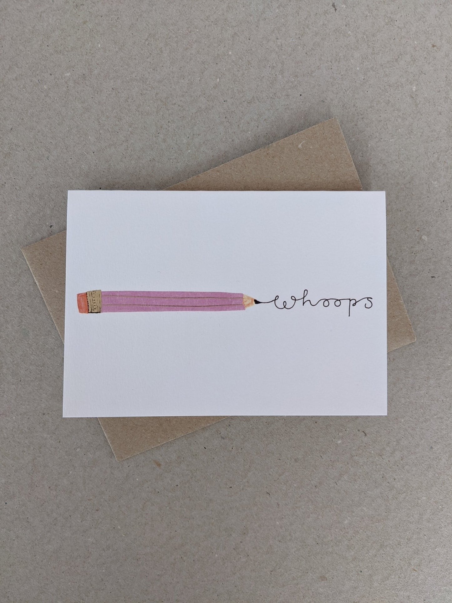 Whoops Greetings Card - The Stationery Cupboard