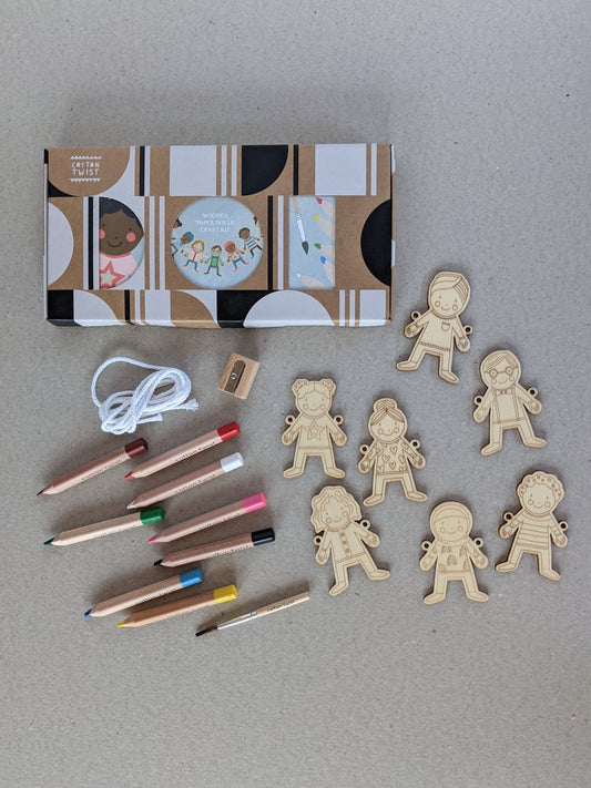 Wooden 'Paper Chain' Craft Kit Activity Box - The Stationery Cupboard