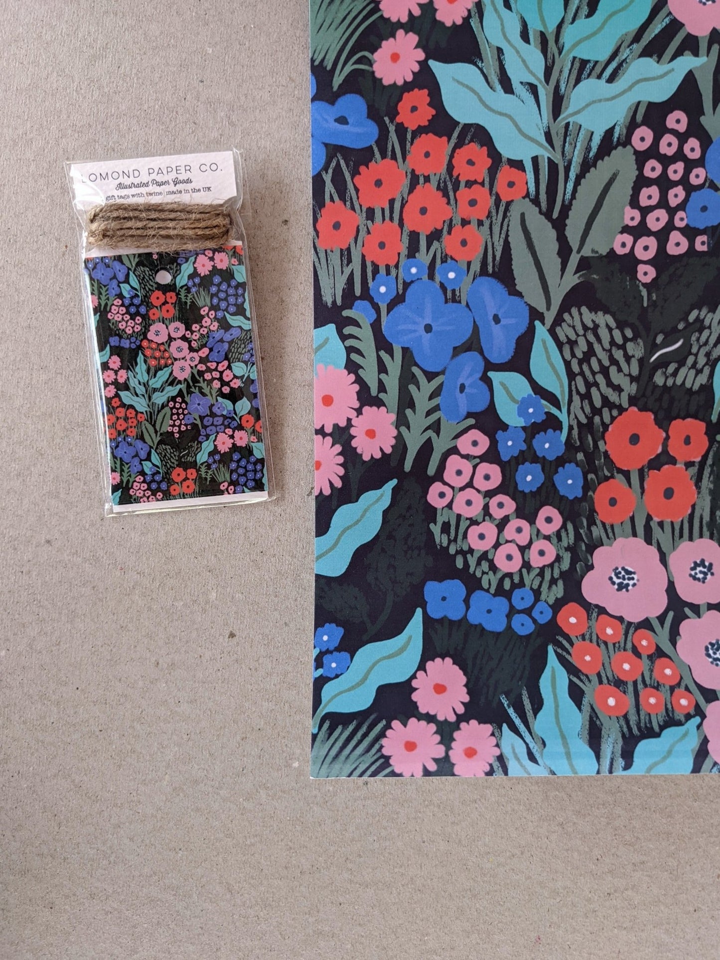 Wrapping Paper Sheet - Midnight Meadow - The Stationery Cupboard