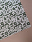 Wrapping Paper Sheet - Mint & Sage Botanical - The Stationery Cupboard